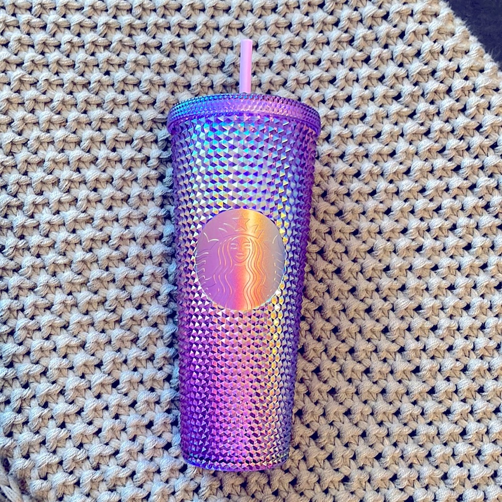 Starbucks Purple Oil Slick Studded Tumbler NEW